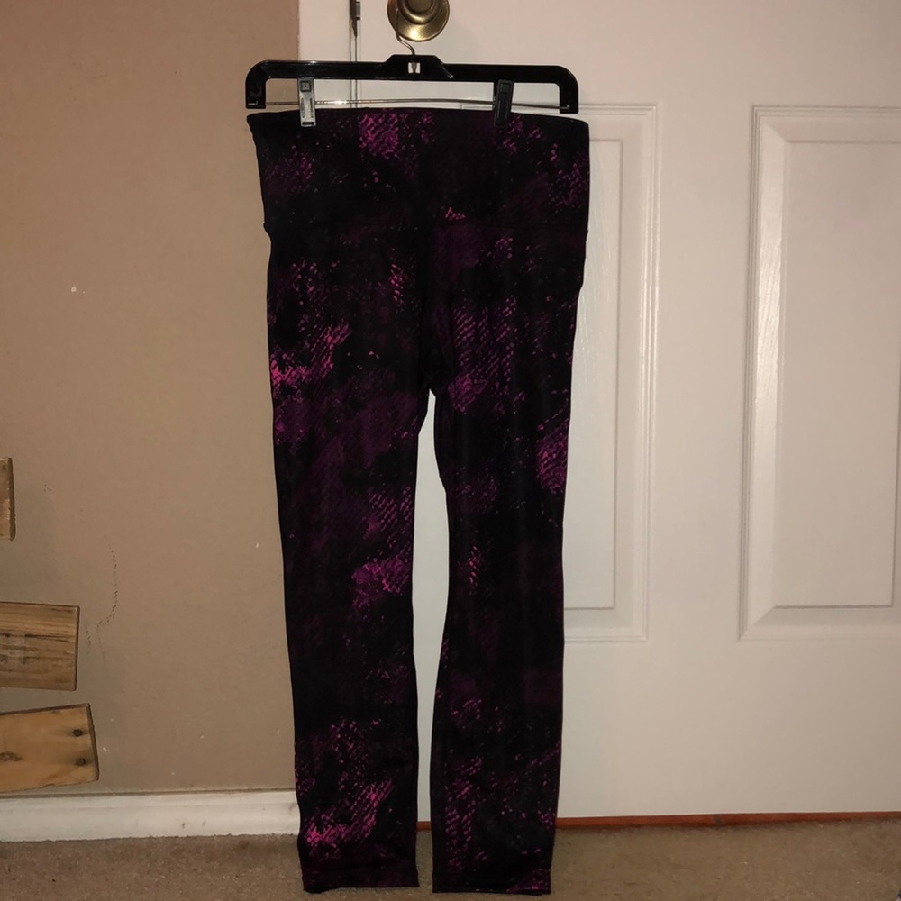 Gap pink printed leggings size M